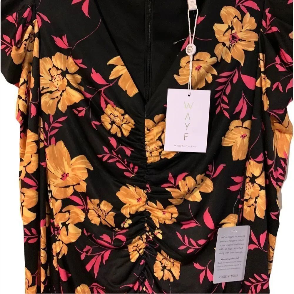 WAYF Ruched Mini Dress - Picture 7 of 10